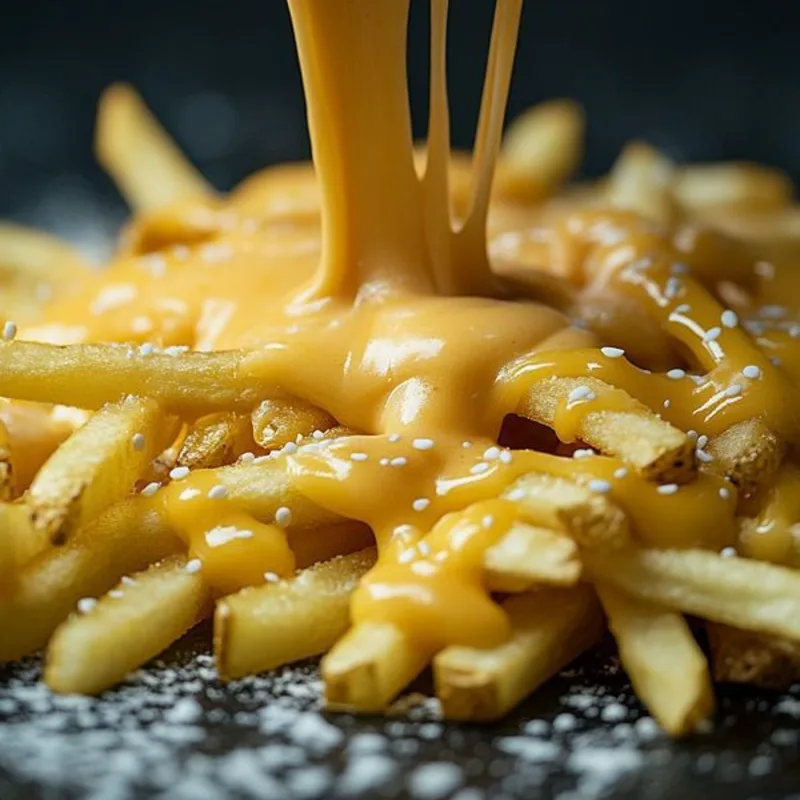 Papas Fritas con Cheddar